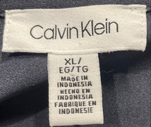 Load image into Gallery viewer, Calvin Klein Womens Blue Long Sleeve Zipper Button Front Blouse Top Size XL
