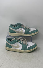 Load image into Gallery viewer, Nike Womens Air Jordan 1 Low DC0774-138 White Green Leather Sneakers Shoes 8.5
