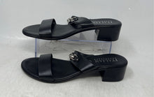 Load image into Gallery viewer, Italian Shoemakers Womens Jemina Black Slip-On Block Heel Strappy Sandals Sz 10
