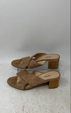 Load image into Gallery viewer, L'Agence Womens Gabriella Brown Crisscross Strap Slip-On Slide Sandals Size 6
