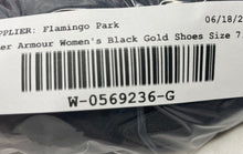 Load image into Gallery viewer, Under Armour Unisex HOVR Phantom 2 IntelliKnit Black Gold Sneaker Shoes M6 W7.5
