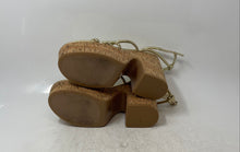Load image into Gallery viewer, Nine West Womens Olander Gold-Tone Platform Ankle Strap Sandals Size 9M
