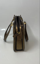 Load image into Gallery viewer, Victor Hugo Womens Gold Color Inner Pockets Double Handle Satchel Purse
