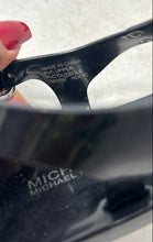 Load image into Gallery viewer, Michael Kors Womens MK Plate Black Open Toe Flat Thong Sandals Size 7M
