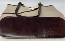 Load image into Gallery viewer, Enzo Angiolini Womens Beige Brown Pockets Double Strap Shoulder Bag With Tags
