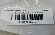 Load image into Gallery viewer, Tomax RS809 Silver USB &amp; AUX Stereo Portable Wireless Bluetooth Speaker Untested
