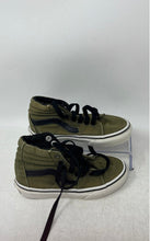 Load image into Gallery viewer, Vans Kids Sk8-Hi 721278 Army Green Black High Top Lace-Up Sneaker Shoes Size 11
