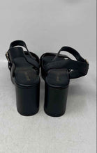 Load image into Gallery viewer, Gianni Bini Womens Black Open Toe Block Heel Platform Sandals Size 8M
