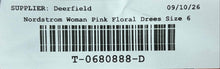 Load image into Gallery viewer, BCBGMAXAZRIA Womens Pink Floral Halter Neck Backless Fit &amp; Flare Dress Size 6
