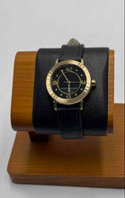 Load image into Gallery viewer, Authentic Marc Jacobs Women's Black &amp; Gold-Tone Leather Strap Watch
