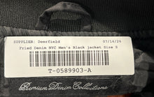 Load image into Gallery viewer, Fried Denim NYC Mens Black Long Sleeve Regular Fit Full-Zip Bomber Jacket Size S
