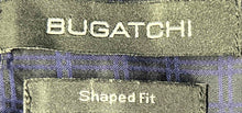 Load image into Gallery viewer, Bugatchi Mens Blue Long Sleeve Shaped Fit Collared Button-Up Shirt Size M
