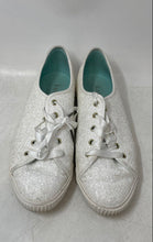 Load image into Gallery viewer, Kate Spade New York Womens Trista White Glitter Lace-Up Sneaker Shoes Size 9B
