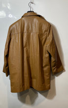 Load image into Gallery viewer, Triptico Womens Brown Leather Long Sleeve Collared Button Front Jacket Size XXL
