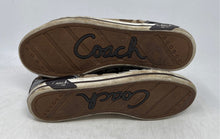 Load image into Gallery viewer, Coach Womens Brown Signature Print Round Toe Lace-Up Sneaker Shoes Size 7.5B
