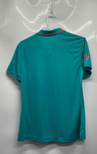 Load image into Gallery viewer, Nike Womens Green Miami Dolphins Dri-Fit NFL Football Polo Shirt Size M
