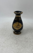 Load image into Gallery viewer, Black 24 K Gold Art Design Greek Handmade Home Decorative Flower Vase
