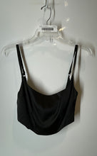 Load image into Gallery viewer, Tic Toc Girls Black Sleeveless Back Zip Lined Cropped Top Size M With Tag
