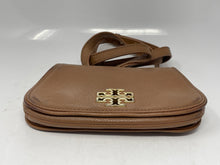 Load image into Gallery viewer, Authentic Tory Burch Womens Britten Brown Convertible Crossbody Bag Damaged
