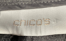 Load image into Gallery viewer, Chico's Womens Gray Regular Fit Flat-Front Wide-Leg Trouser Pant Size 0

