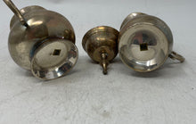 Load image into Gallery viewer, Vintage Silver-Tone Tray Creamer Pot Sugar Bowl Tableware Tea Set 3-Pieces

