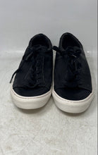 Load image into Gallery viewer, Banana Republic Mens Black White Leather Lace-Up Sneakers Shoes Size 10.5
