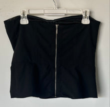 Load image into Gallery viewer, Express Womens Black Sweetheart Neck Strapless Cropped Blouse Top Size 10

