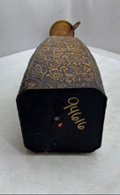 Load image into Gallery viewer, Lot Of 2 Pieces Assorted Metallic Brown Embossed Floral Decorative Floor Vases
