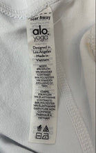 Load image into Gallery viewer, Alo Womens White Ribbed Panel Skinny Leg Compression Leggings Size Large
