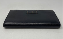 Load image into Gallery viewer, Kate Spade New York Womens Black Leather Continental Wristlet Wallet
