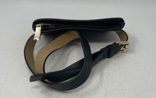 Load image into Gallery viewer, Michael Kors Womens Black Gray Signature Print Adjustable Strap Zip Top Belt Bag
