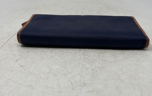 Load image into Gallery viewer, Kate Spade New York Womens Dark Blue Brown Card Holder Small Trifold Wallet
