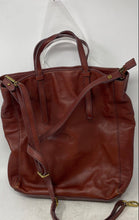 Load image into Gallery viewer, Fossil Womens Brown Detachable Strap Double Handle Shoulder Backpack
