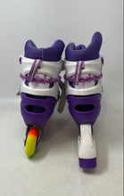 Load image into Gallery viewer, Power Superb Kids Purple White Adjustable Quad Wheel Inline Skates Size Medium
