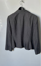 Load image into Gallery viewer, Tahari Arthur S. Levine Womens Gray Long Sleeve Four-Button Blazer Size 12
