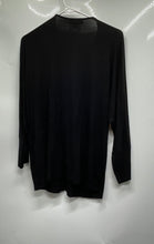 Load image into Gallery viewer, Calvin Klein Womens Black Long Sleeve Blouse Top Size Medium
