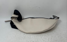 Load image into Gallery viewer, Tahari Womens Beige Pebble Leather Studded Crossbody Strap Sling Bag
