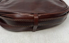 Load image into Gallery viewer, Florence Womens Dark Brown Leather Shoulder Strap Zipper Hobo Handbag
