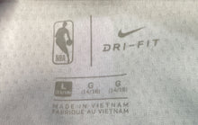 Load image into Gallery viewer, Nike Boys Pink And Blue Sleeveless Miami Heat Duncan Robinson #55 Jersey Size L
