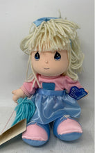 Load image into Gallery viewer, Applause X Precious Moments Blue Pink Cassie Cheerleader Doll For Girls With Tag
