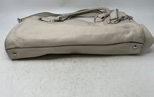 Load image into Gallery viewer, Michael Kors Womens Hamilton Cream Leather Top Handle Large Satchel Handbag
