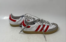 Load image into Gallery viewer, Adidas Kids Samba OG JI4465 White Red Low Top Lace-Up Sneaker Shoes Size 2.5

