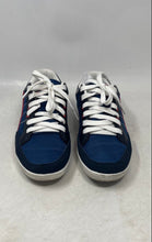 Load image into Gallery viewer, Alpine Swiss Mens Stefan Navy Blue Red Suede Lace-Up Sneakers Shoes Size 7
