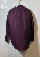 Load image into Gallery viewer, Calvin Klein Mens Burgundy Long Sleeve Dress Shirt Size M 15.5 32/33 With Tag
