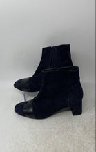 Load image into Gallery viewer, Guglielmo Rotta Womens Blue Suede Square Toe Side Zip Ankle Booties Size EU 36
