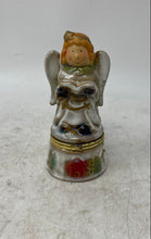 Load image into Gallery viewer, Multicolor Engraved Ceramic Home Decorative Singing Christmas Angel Trinket Box
