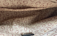 Load image into Gallery viewer, Guess Womens White Brown Signature Print Inner Pockets Shoulder Bag
