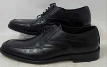Load image into Gallery viewer, Aston Grey Mens Black Leather Apron-Toe Lace-Up Derby Dress Shoes Size 7
