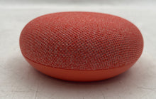 Load image into Gallery viewer, Google Home Mini Charcoal Orange Smart Assistant Speaker W/ Adapter Not Tested

