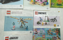 Load image into Gallery viewer, Lot Of 10 Pcs Assorted Lego Mixed Variety Booklet Instructions Manuals
